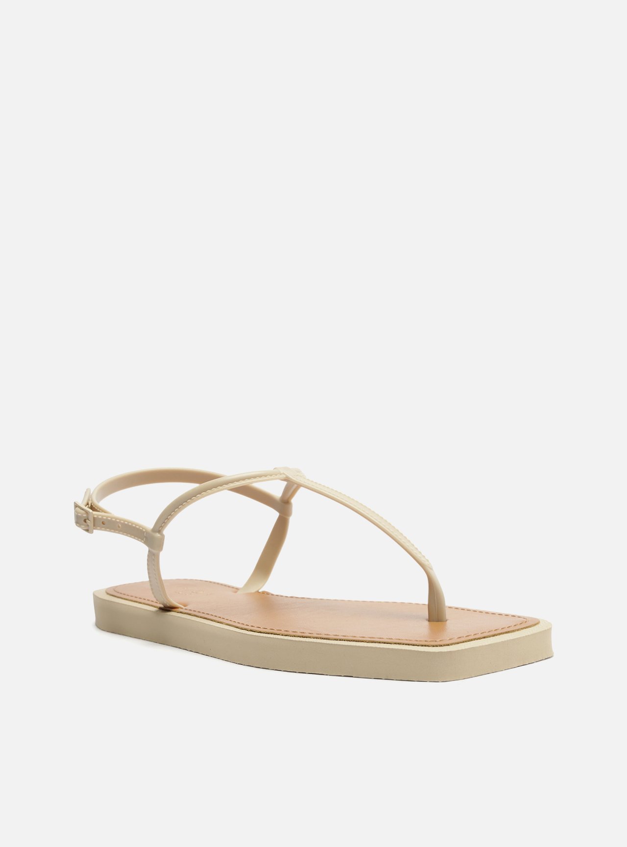 Sandália Rasteira Off-White Slim Square Brizza — foto 2