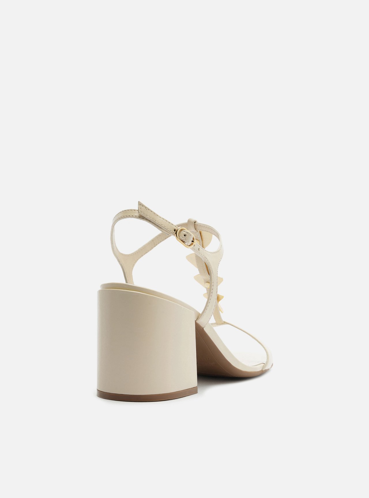 Sandália Off-White Couro Bloco Metais Lenny Niemeyer — foto 3