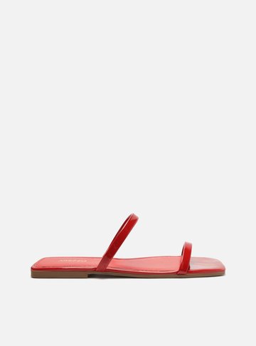 Sandália Rasteira Vermelha