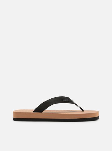 Chinelo de Dedo Preto Bicolor Malibu Brizza