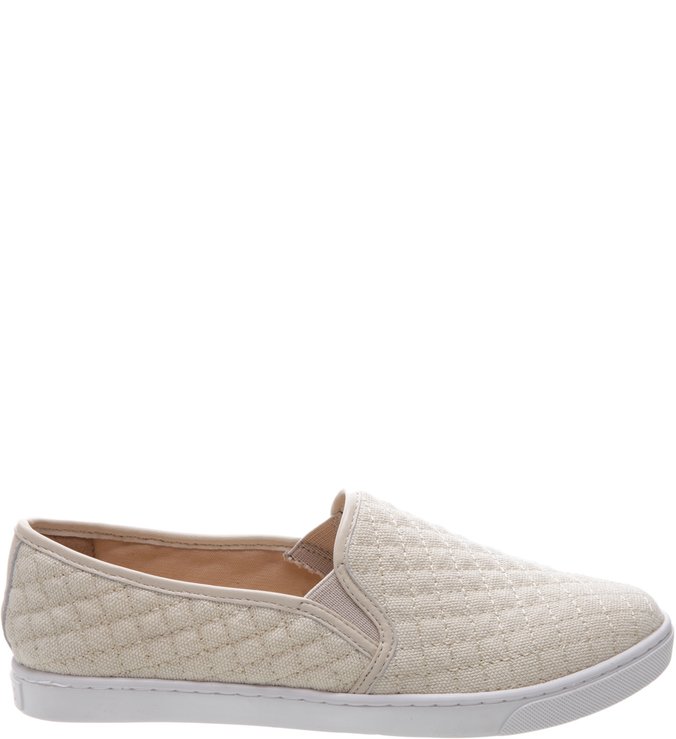 Slip-on Matelassê Pelle Off White