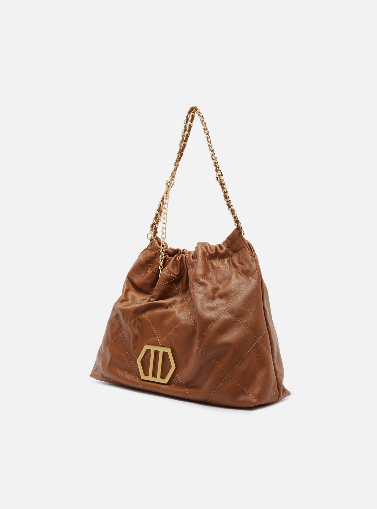 Bolsa Hobo Marrom Couro Esther Grande — foto 2