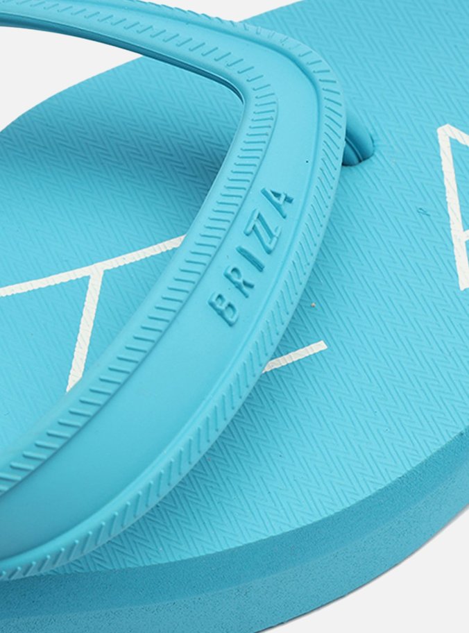 Chinelo de Dedo Azul Plataforma Bold Brizza
