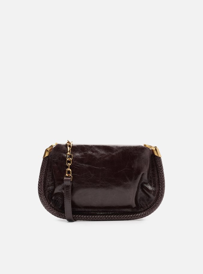 Bolsa Tiracolo Marrom Couro Worn Média