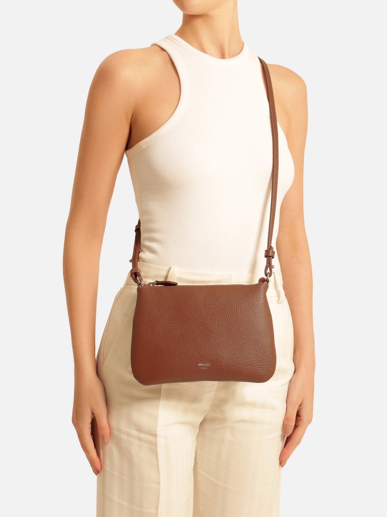 Bolsa Tiracolo Marrom Warm Luisa Pequena — foto 6