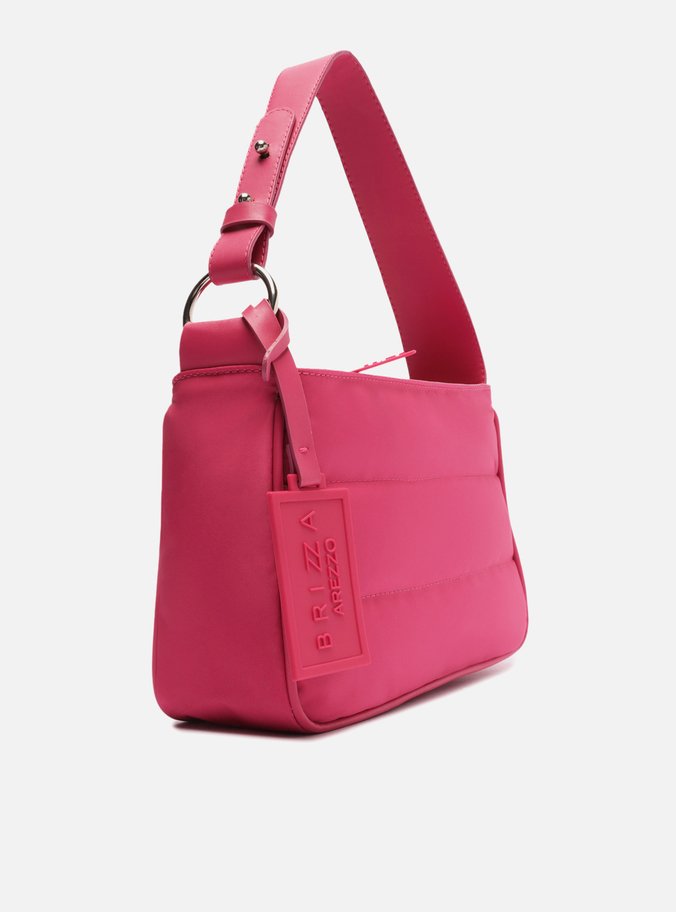 Bolsa Hobo Rosa Nylon Pequena Brizza
