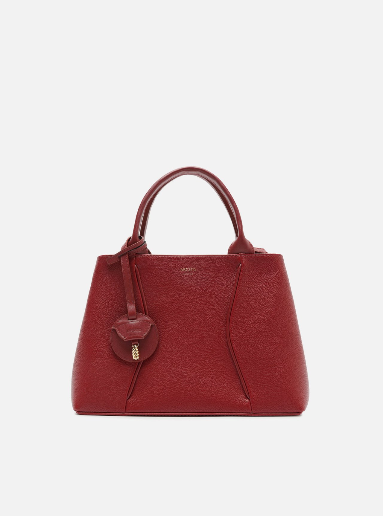 Bolsa Tote Vermelha Média Metais — foto 1