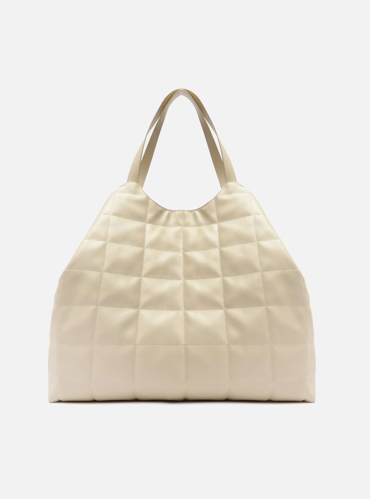 Bolsa Shopping Branca Grande Matelassê — foto 1
