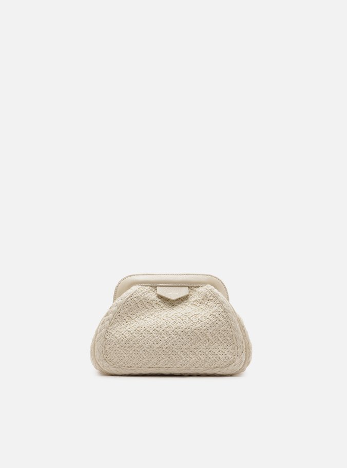 Bolsa Tiracolo Off-White Crochê Pequena Corrente