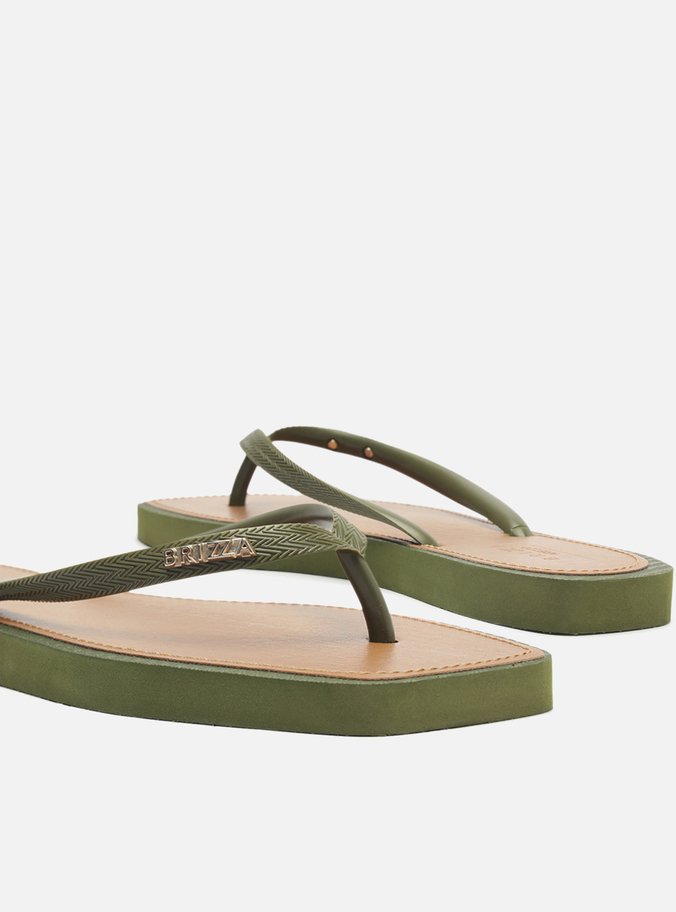 Chinelo de Dedo Verde Militar Recouro Square