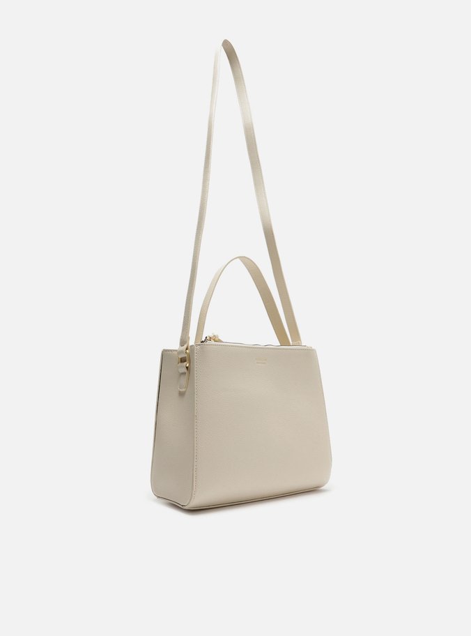 Bolsa Branca Tote Média