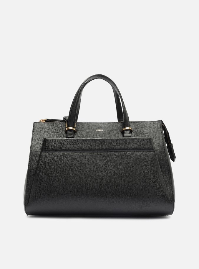 Bolsa Tote Preta Couro Grande