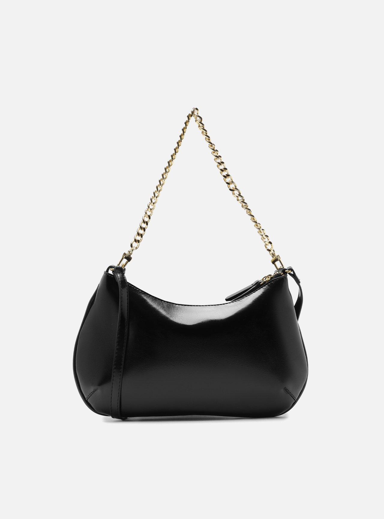 Bolsa Tiracolo Preta Média Corrente — foto 3