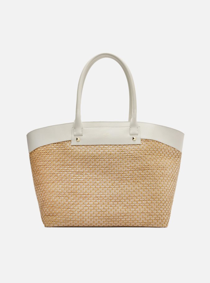Bolsa Shopping Palha Grande Branca