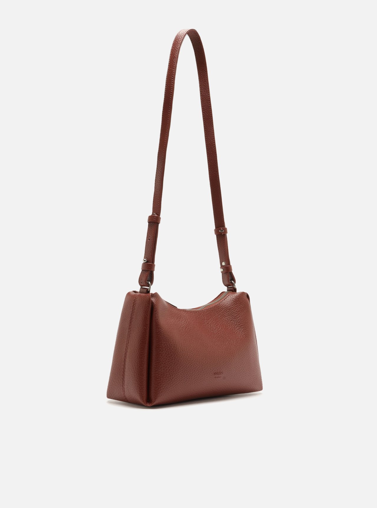 Bolsa Tiracolo Vermelha Granulada Metais — foto 5