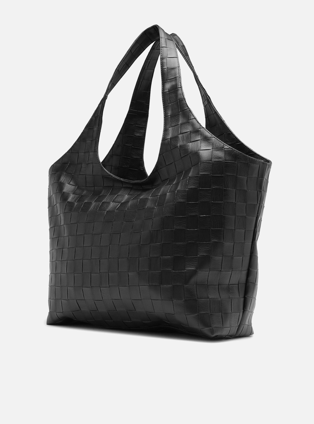 Bolsa Hobo Preta Grande Tressê — foto 2