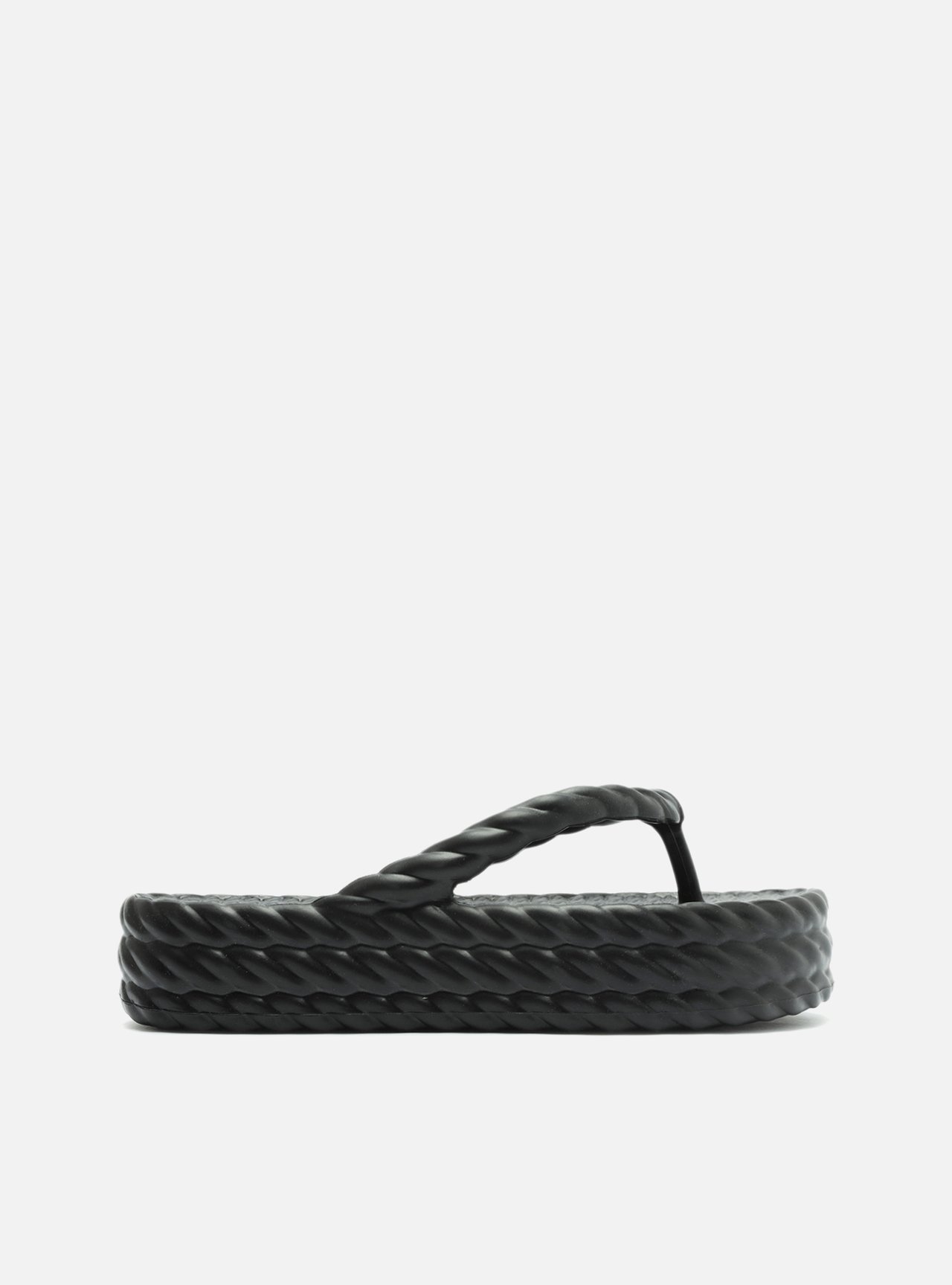 Sandália Preta Flatform Marrocos Mid — foto 1