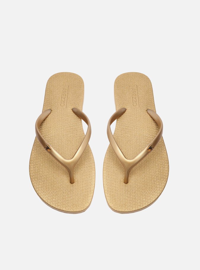 Chinelo de Dedo Injetado Dourado Brizza