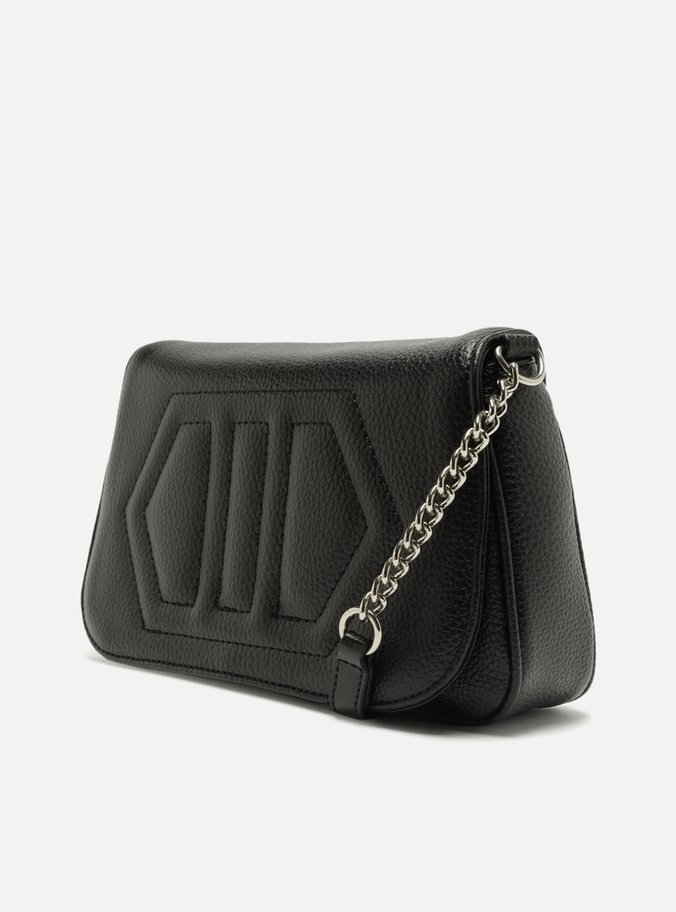 Bolsa Tiracolo Preta Verona Pequena Corrente