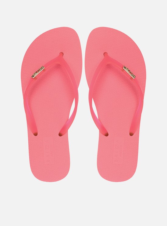 Chinelo de Dedo Rosa Tiras Jelly Brizza