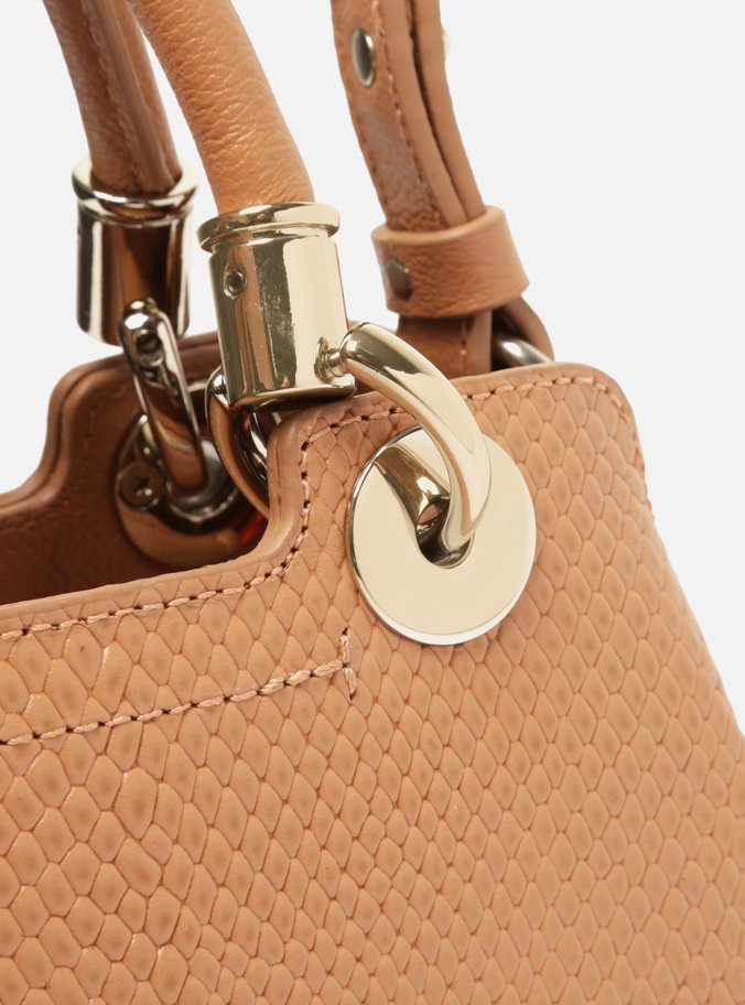 Bolsa Marrom Texturizada Tiracolo