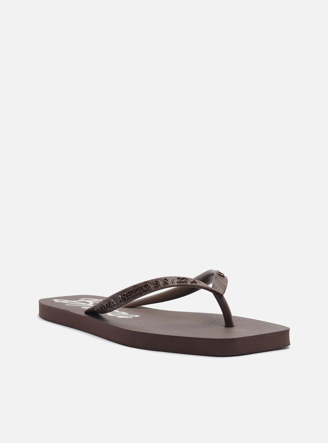 Chinelo de Dedo Marrom Flatform Brizza — foto 2