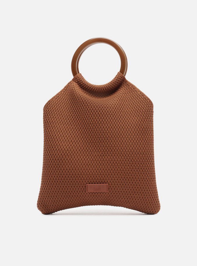 Clutch Laranja Crochê Argolas Brizza