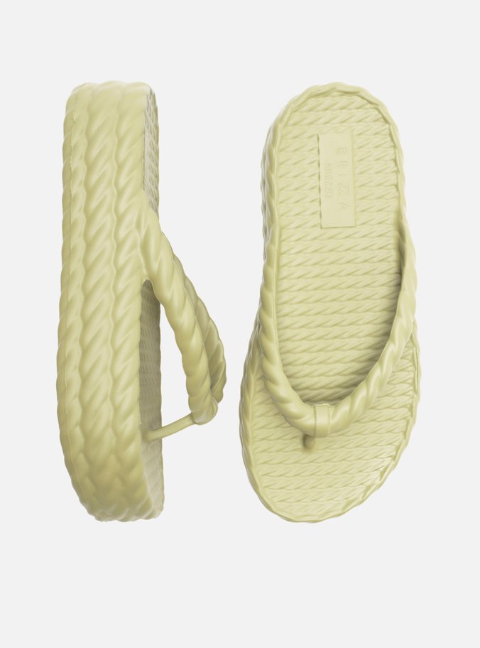 Sandália Verde Flatform Marrocos Mid