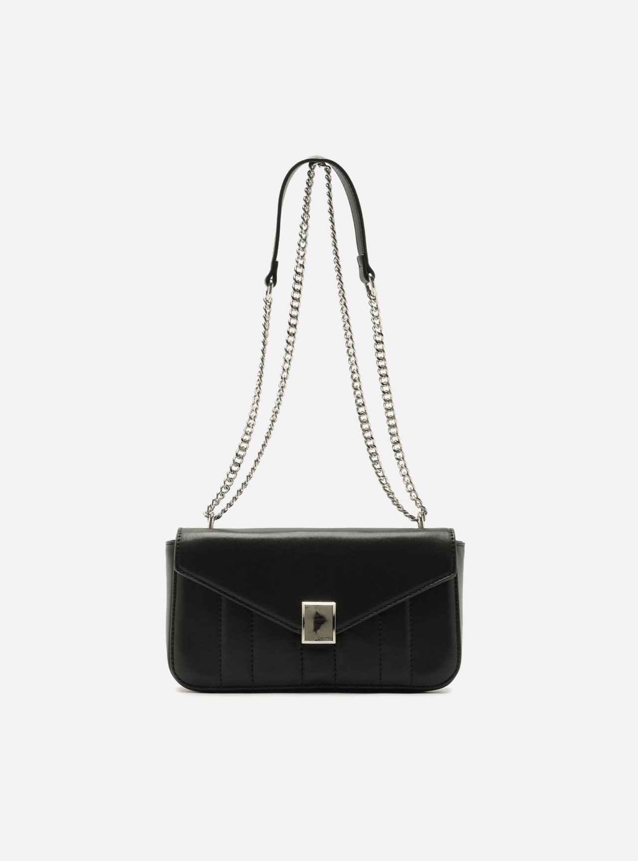 Bolsa Tiracolo Preta Pequena Corrente