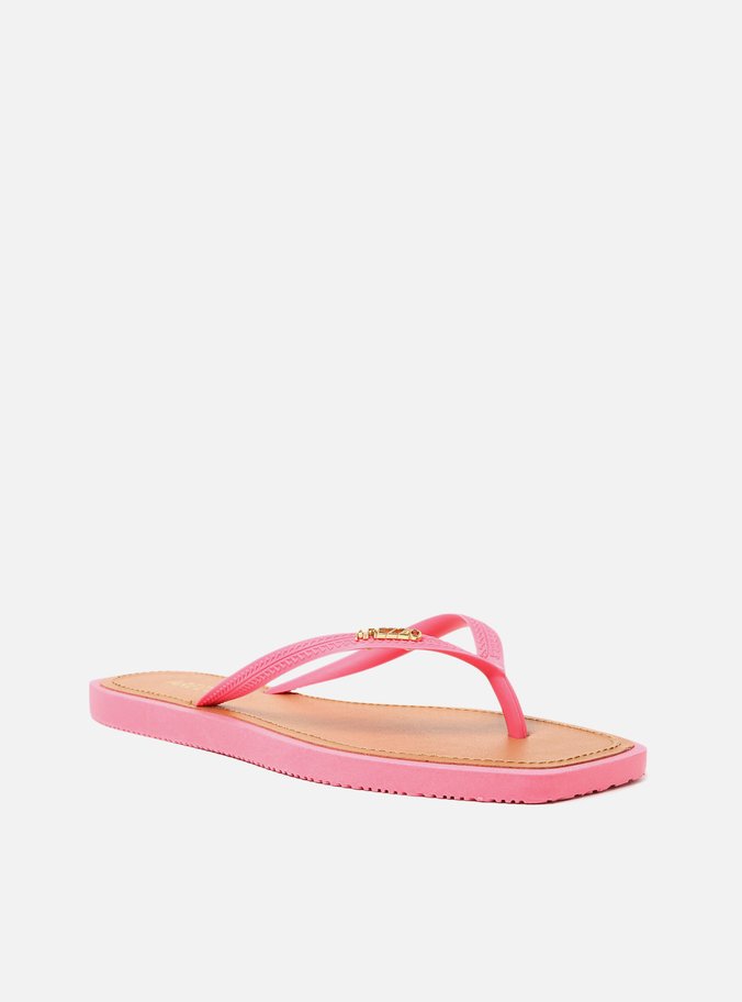 Chinelo de Dedo Rosa Bico Quadrado Brizza