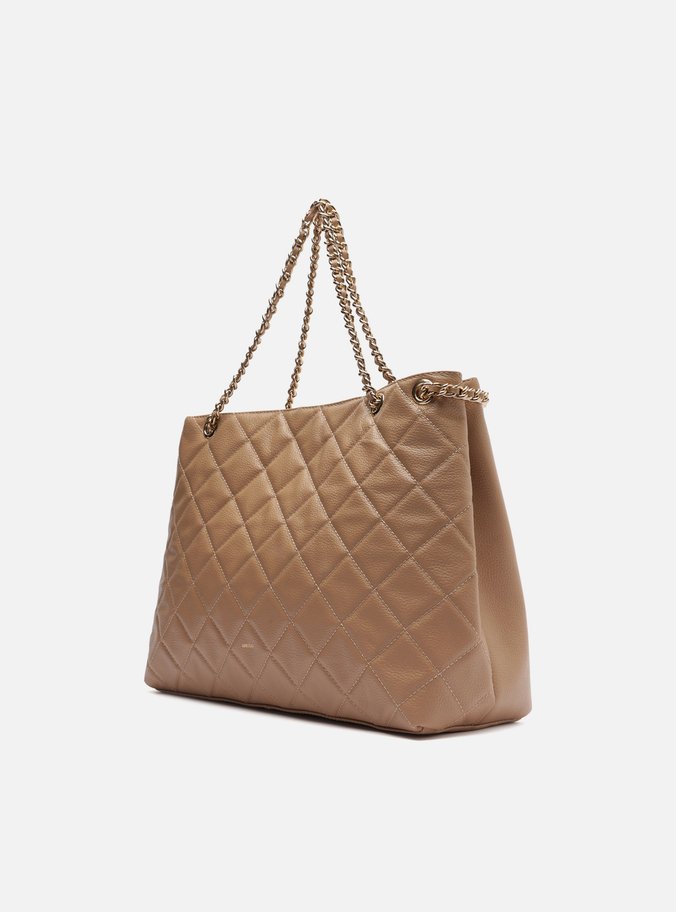 Bolsa Tote Nude Couro Matelassê Gab Grande