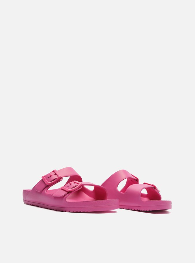 Slide Rosa Tiras Sol Brizza