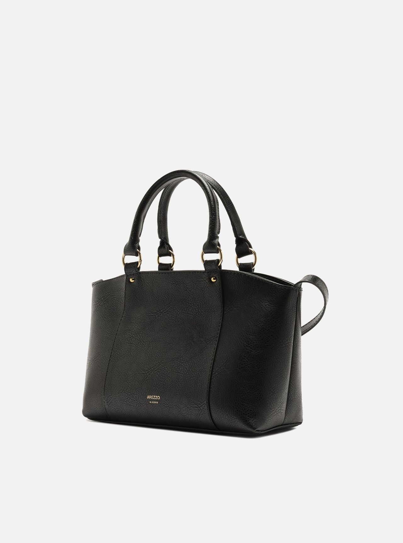 Bolsa Tote Marrom Média Metais — foto 2