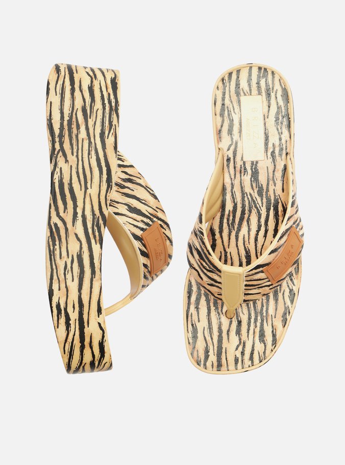 Tamanco Animal Print Flatform Lulu