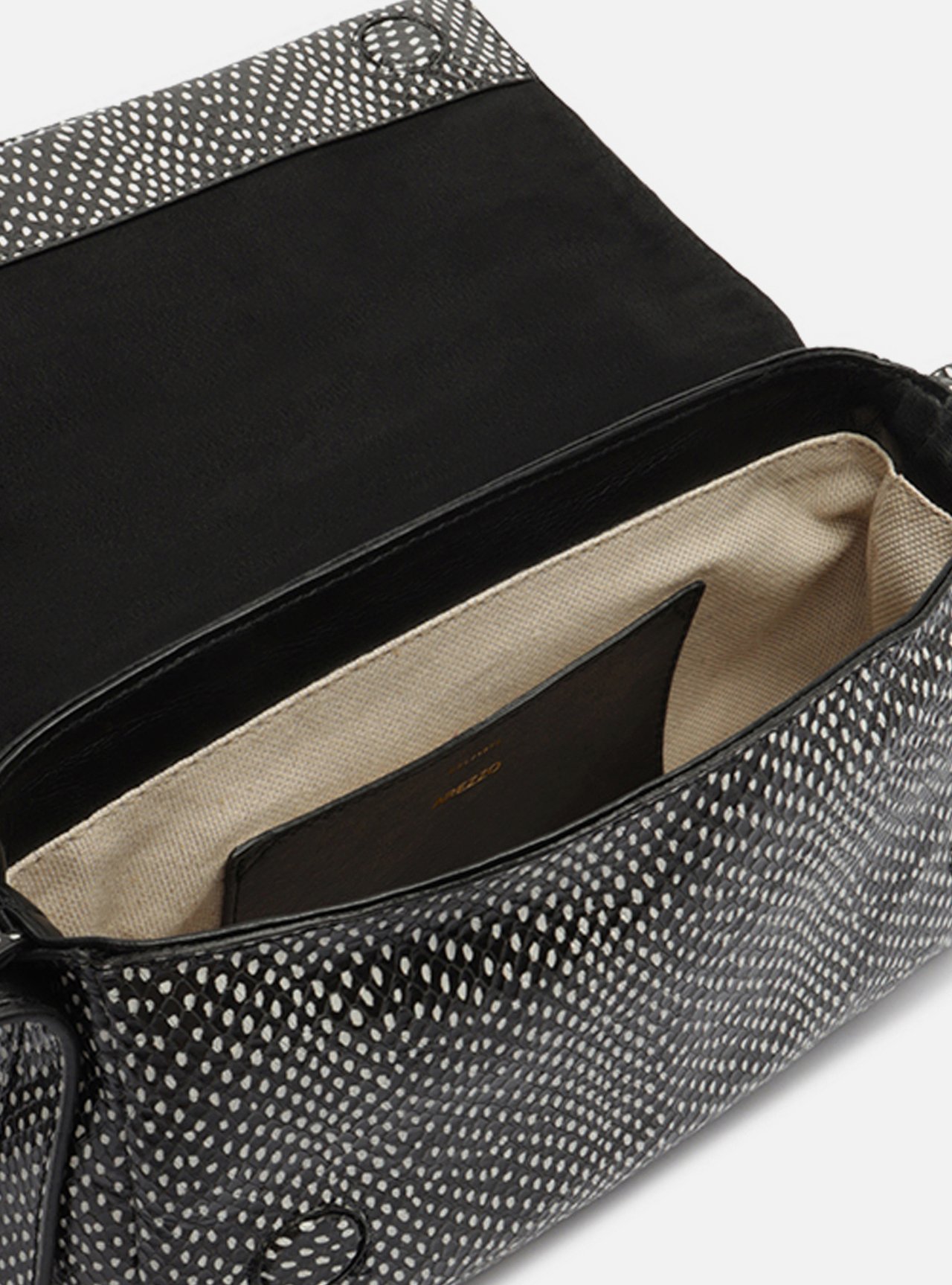 Bolsa Tiracolo Animal Print Couro Média Metais — foto 4