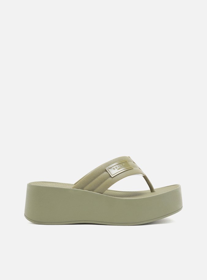 Tamanco Verde Flatform Lulu Brizza