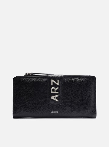 Carteira Preta Couro Média ARZ