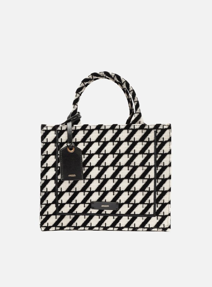 Bolsa Shopping Preta Grande ZZ Graphic