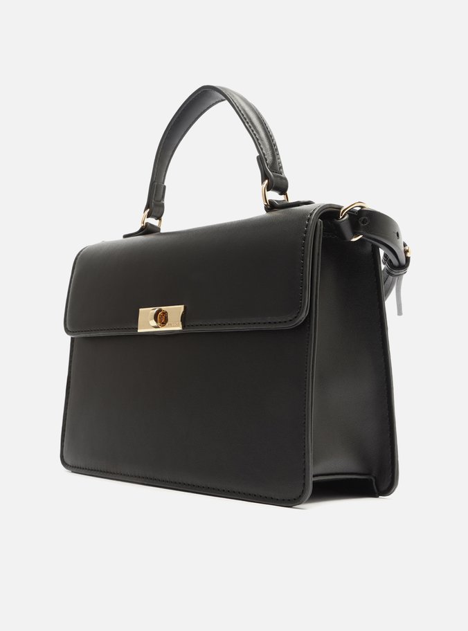 Bolsa Tote Preta Quadrada Pequena