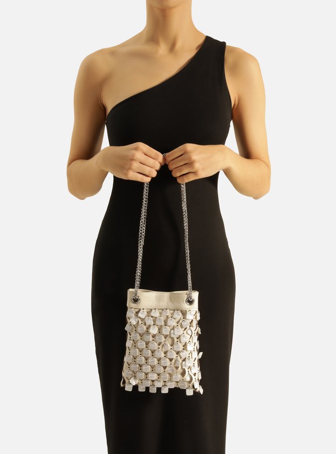Bolsa Tiracolo Branca Pequena Madrepérola