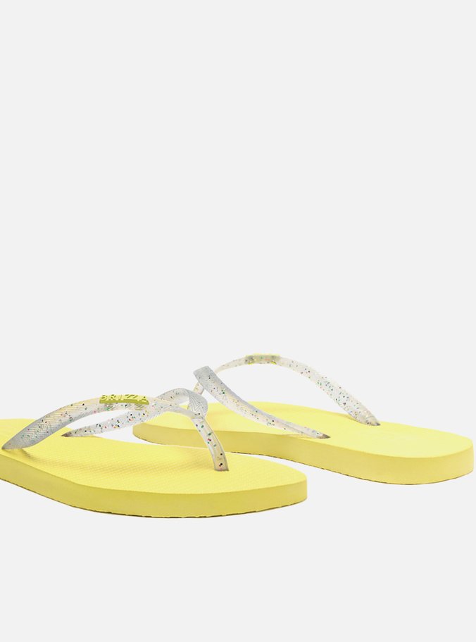 Chinelo de Dedo Amarelo Glitter Essential