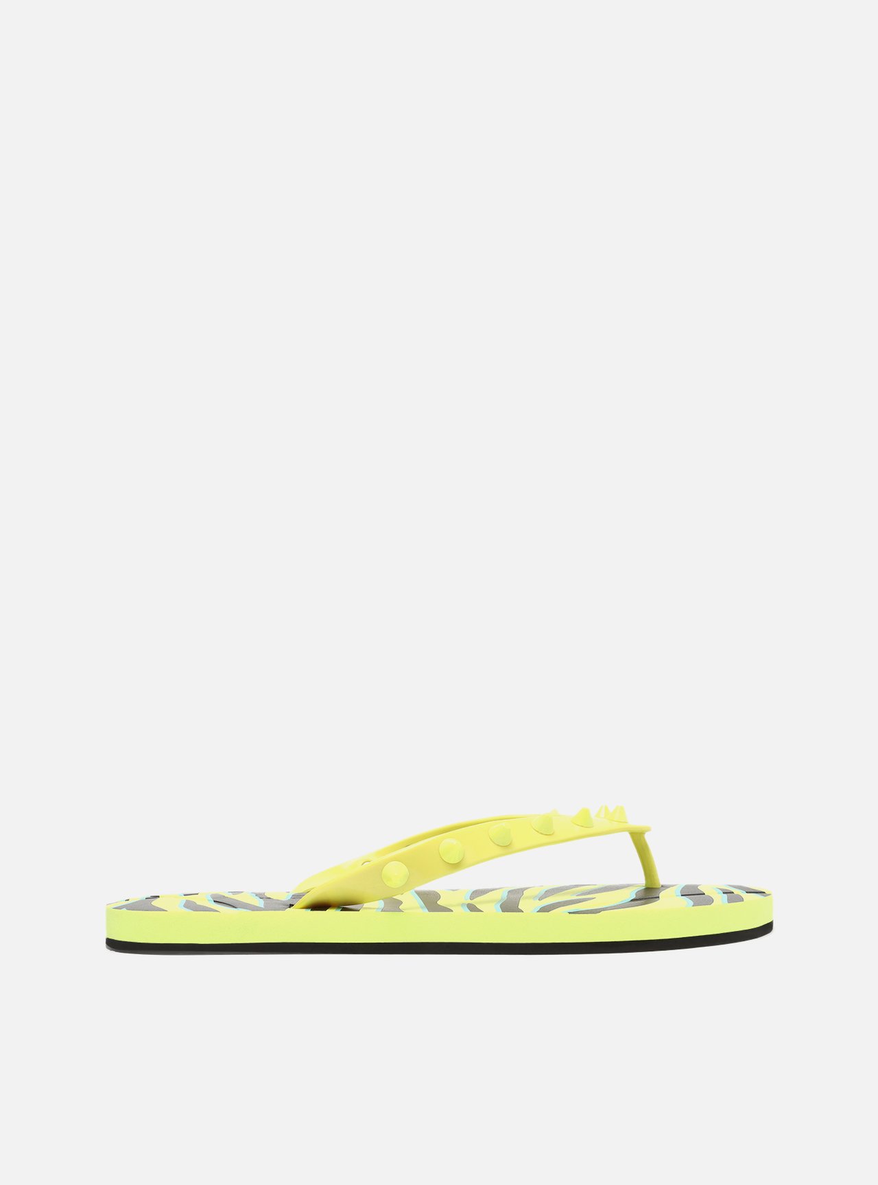 Chinelo de Dedo Multicolorido Estampa Brizza Rock — foto 3