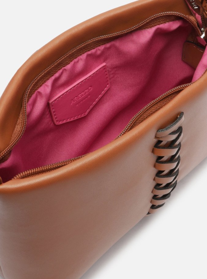 Bolsa Tiracolo Marrom Pequena Trançado