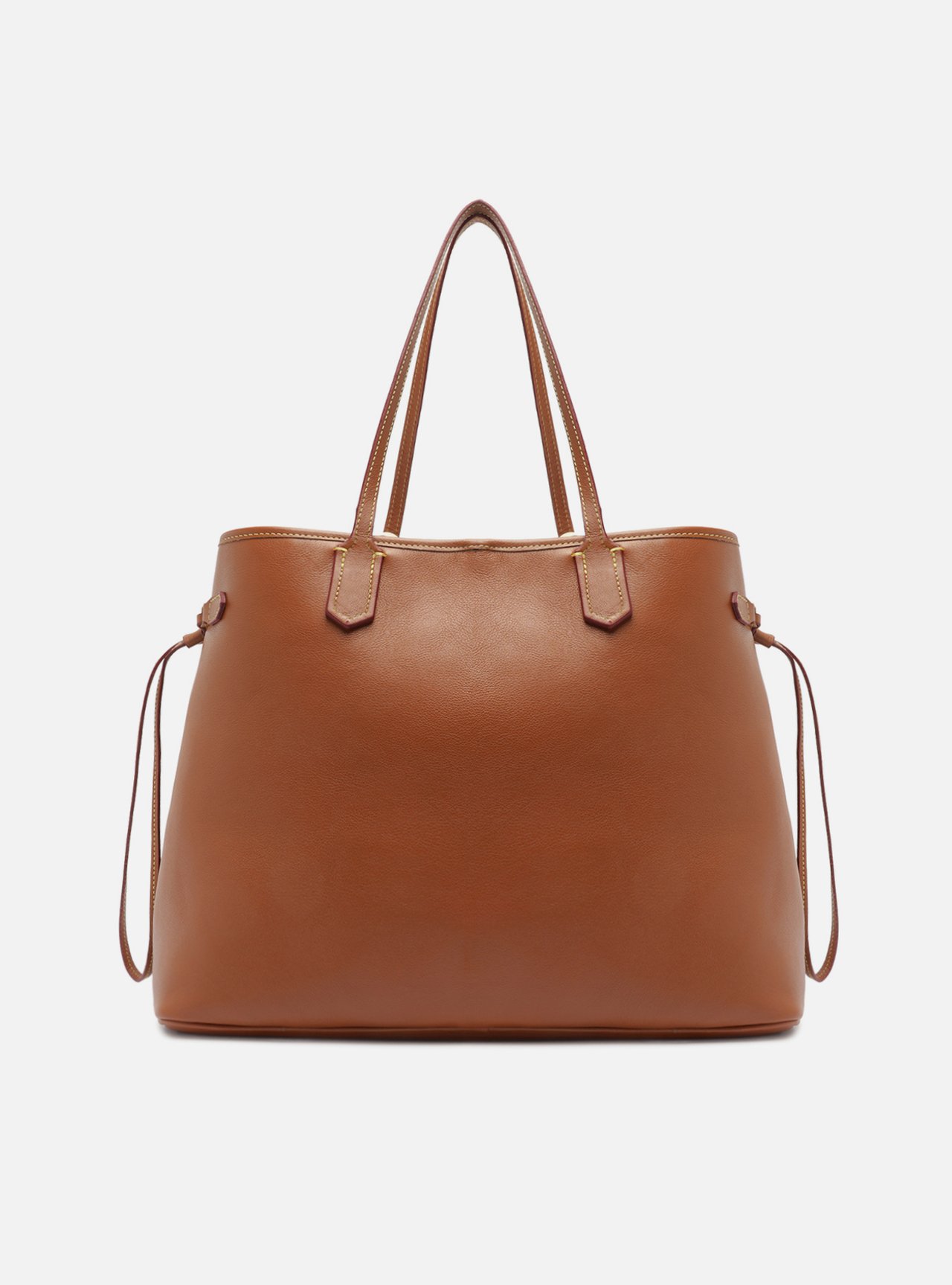 Bolsa Shopping Marrom Couro Grande Corrente — foto 3