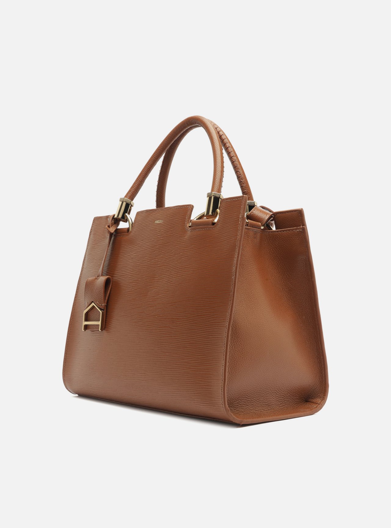 Bolsa Tote Caramelo Couro Abraccio Grande — foto 2
