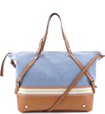Bolsa Shopping Jeans Tan