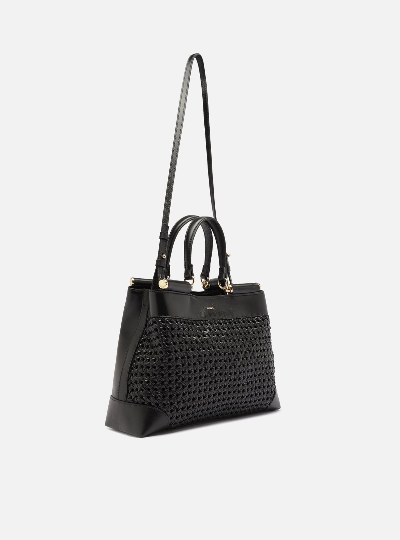 Bolsa Tote Preta Couro Media — foto 5