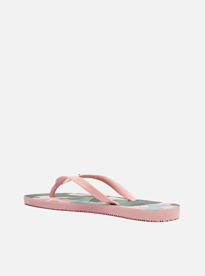 Chinelo de Dedo Camuflado Rosa Brizza