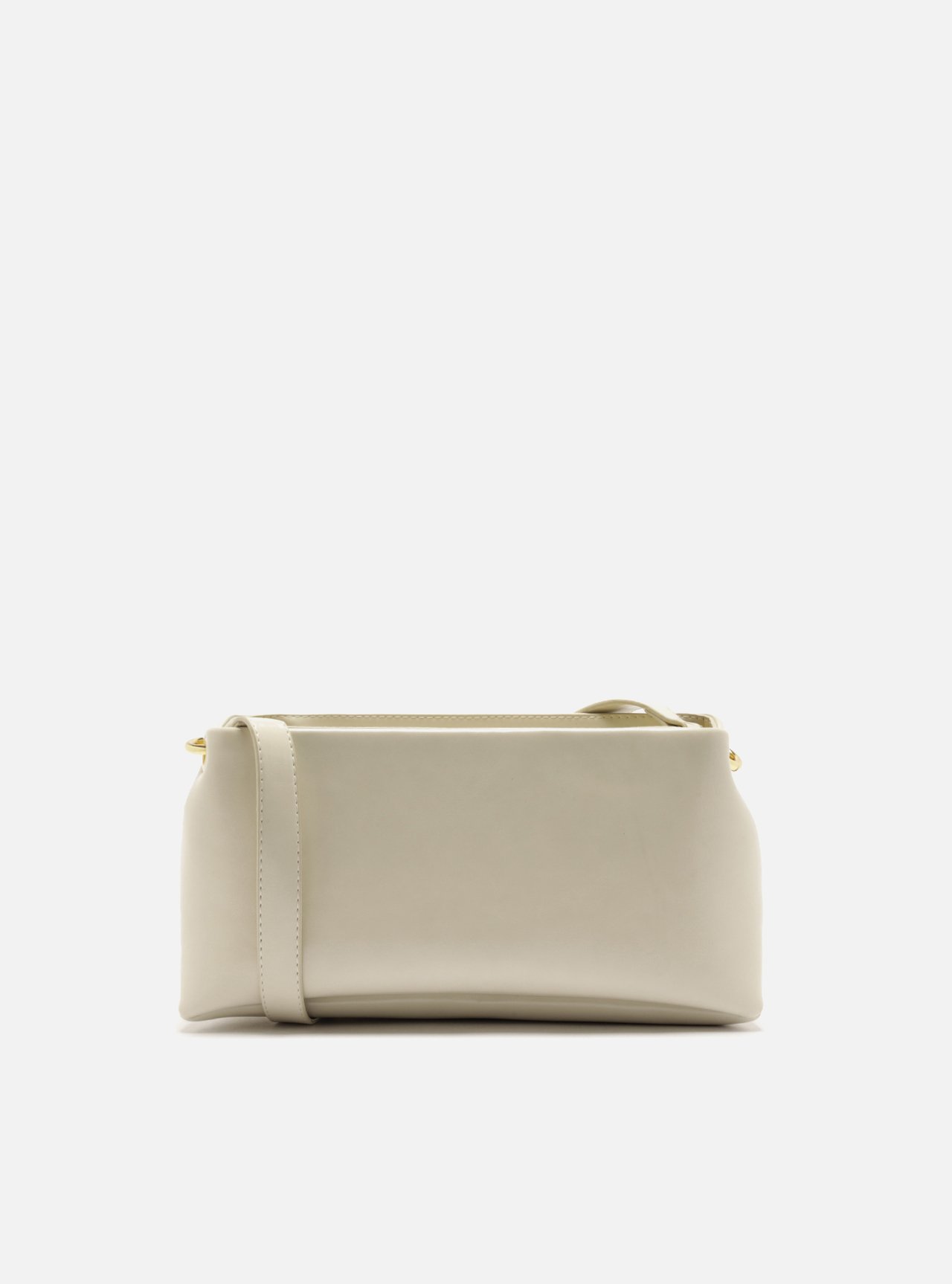 Bolsa Tiracolo Off White Média Detalhe Costura — foto 3