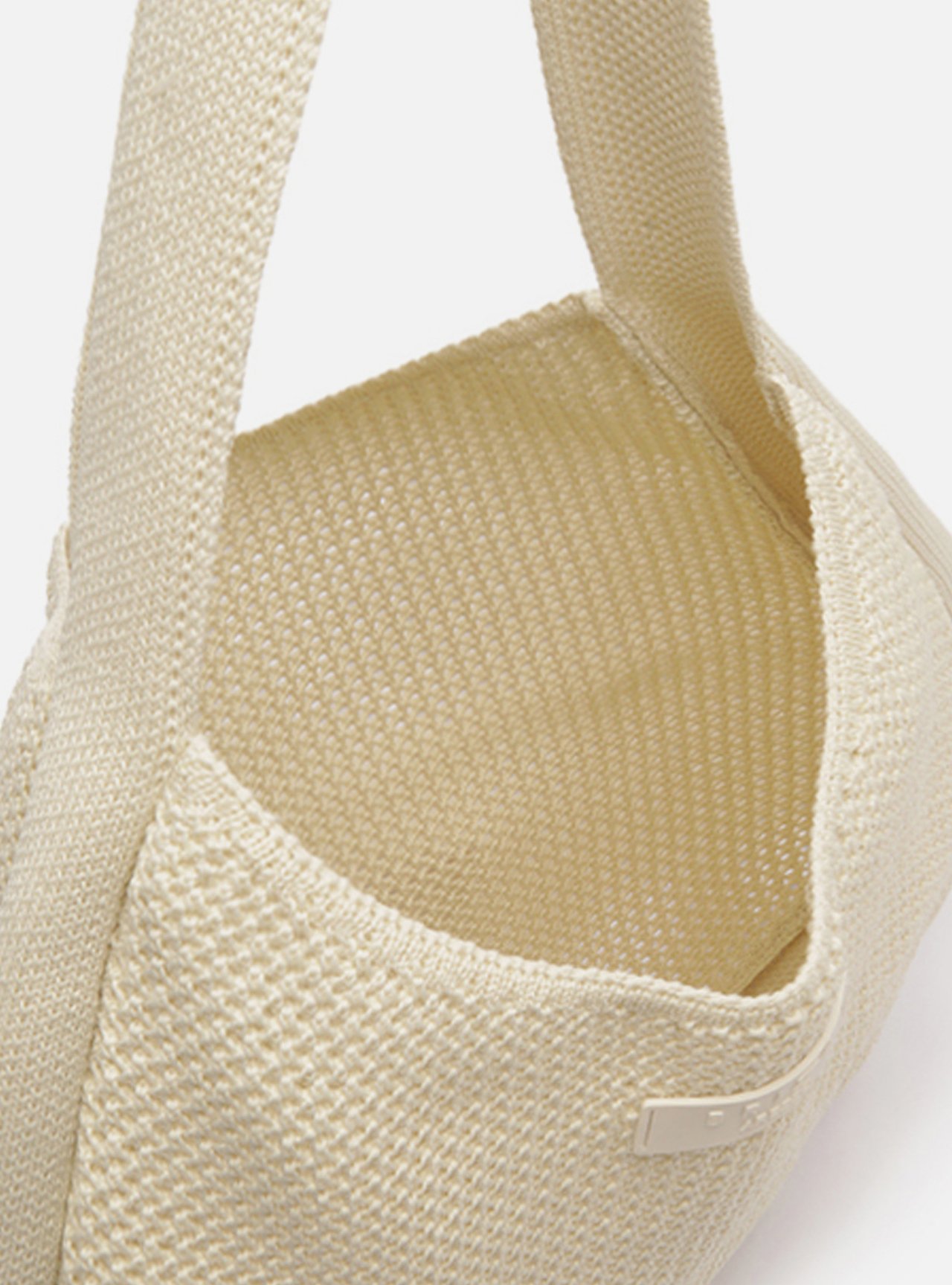 Bolsa Shopping Branca Knit Grande Brizza — foto 4